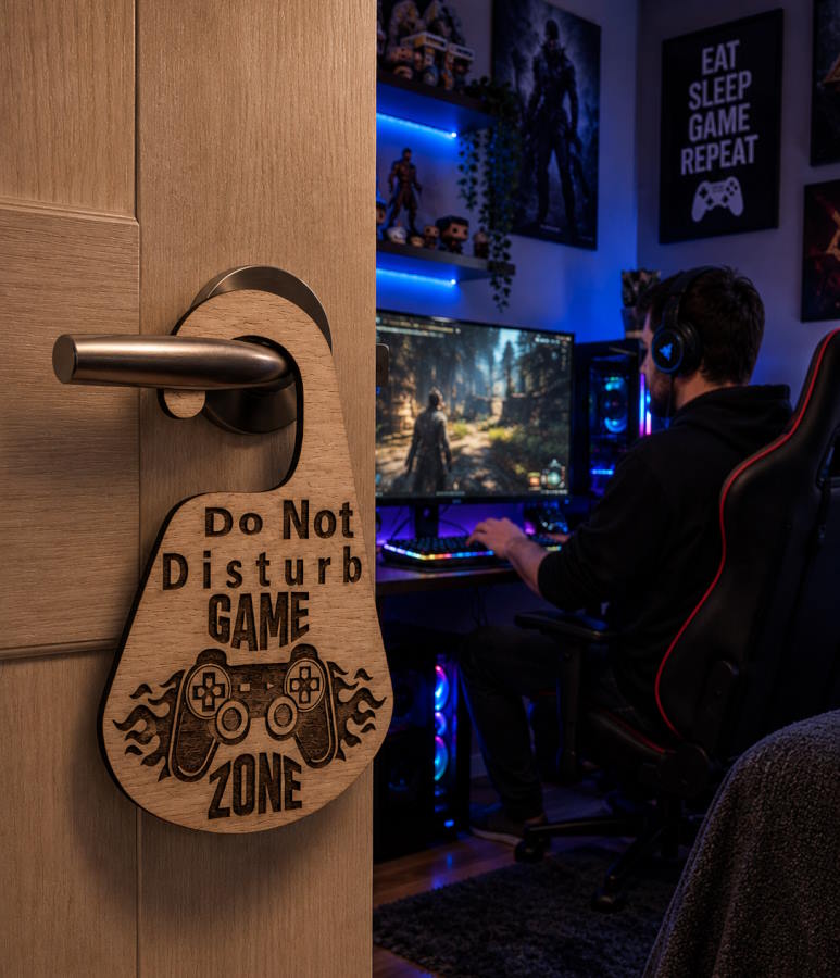 Cartel No Molestar Game Zone